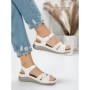 Sandale Dama cu Talpa Joasa 5GZ31 WHITE | MEI