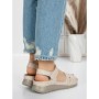 Sandale Dama cu Talpa Joasa 5GZ31 BEIGE | MEI