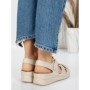 Sandale Dama cu Talpa Joasa 5GZ16 BEIGE | MEI