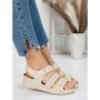 Sandale Dama cu Talpa Joasa 5GZ16 BEIGE | MEI