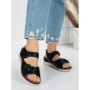 Sandale Dama cu Talpa Joasa 5GZ17 BLACK | MEI