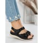 Sandale Dama cu Talpa Joasa 5GZ17 BLACK | MEI