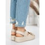 Sandale Dama cu Talpa Joasa 5GZ17 BEIGE | MEI