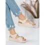 Sandale Dama cu Talpa Joasa 5GZ17 BEIGE | MEI