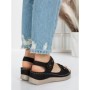 Sandale Dama cu Talpa Joasa 5GZ18 BLACK | MEI