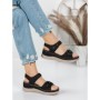 Sandale Dama cu Talpa Joasa 5GZ18 BLACK | MEI