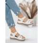 Sandale Dama cu Talpa Joasa 5GZ18 WHITE | MEI