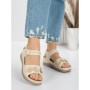 Sandale Dama cu Talpa Joasa 5GZ18 BEIGE | MEI