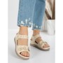 Sandale Dama cu Talpa Joasa 5GZ18 BEIGE | MEI