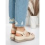 Sandale Dama cu Talpa Joasa 5GZ18 BEIGE | MEI
