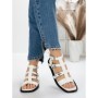 Sandale Dama cu Talpa Joasa 5SY2 WHITE | MEI