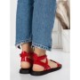 Sandale Dama cu Talpa Joasa 5SY5 RED | MEI