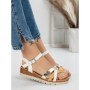 Sandale Dama cu Platforma 5GZ20 WHITE | MEI