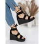 Sandale Dama cu Platforma 5SY12 BLACK | MEI