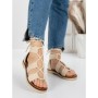 Sandale Dama cu Talpa Joasa 5H1 BEIGE | MEI