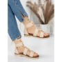 Sandale Dama cu Talpa Joasa 5H1 BEIGE | MEI