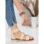 Sandale Dama cu Talpa Joasa 5H1 BEIGE | MEI