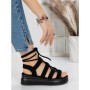 Sandale Dama cu Platforma 5H7 BLACK | MEI