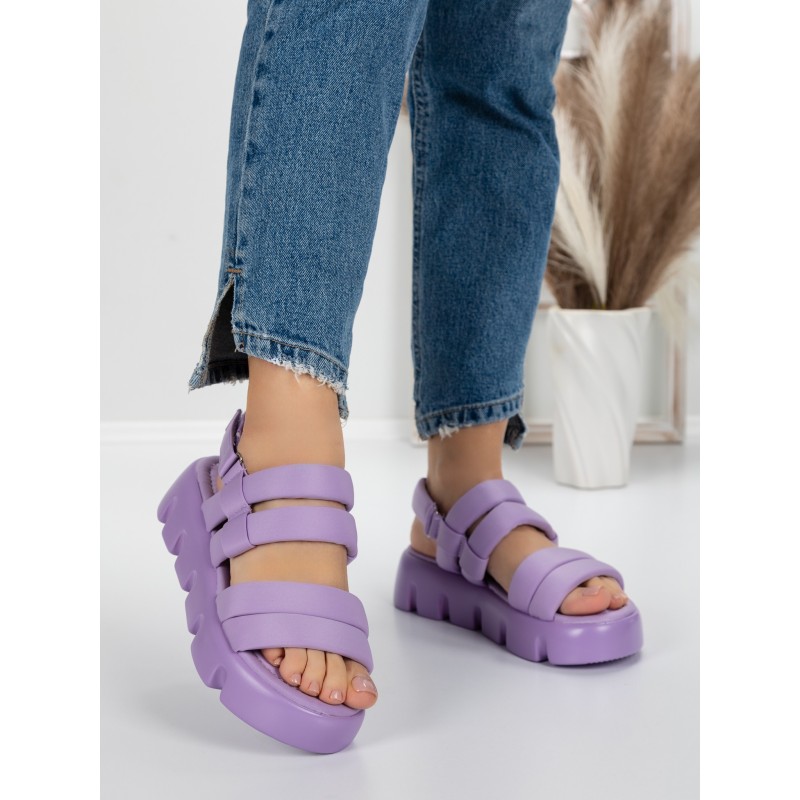 Sandale Dama cu Talpa Joasa 2HXS5 PURPLE | MEI