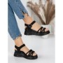 Sandale Dama cu Platforma 3H18 BLACK | MEI