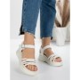 Sandale Dama cu Platforma 3H18 WHITE | MEI