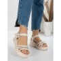 Sandale Dama cu Platforma 3H18 BEIGE | MEI