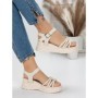 Sandale Dama cu Platforma 3H18 BEIGE | MEI