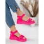 Sandale Dama cu Platforma 3H18 ROSE RED | MEI