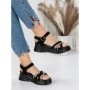 Sandale Dama cu Platforma 3H19 BLACK | MEI