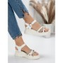 Sandale Dama cu Platforma 3H19 WHITE | MEI