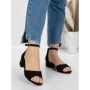 Sandale Dama cu Toc Gros 3HXS65 BLACK | MEI