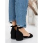 Sandale Dama cu Toc Gros 3HXS65 BLACK | MEI