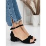 Sandale Dama cu Toc Gros 3HXS65 BLACK | MEI