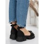 Sandale Dama cu Platforma 5SY1 BLACK | MEI