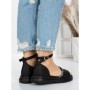 Sandale Dama cu Talpa Joasa 5WL22 BLACK | MEI