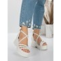 Sandale Dama cu Platforma 5WL28 WHITE | MEI