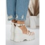 Sandale Dama cu Platforma 5WL28 WHITE | MEI