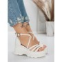 Sandale Dama cu Platforma 5WL28 WHITE | MEI