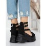 Sandale Dama cu Platforma 5WL9 BLACK | MEI