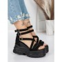Sandale Dama cu Platforma 5WL9 BLACK | MEI