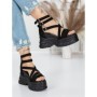 Sandale Dama cu Platforma 5WL9 BLACK | MEI