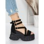 Sandale Dama cu Platforma 5WL9 BLACK | MEI