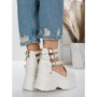 Sandale Dama cu Platforma 5WL9 WHITE | MEI