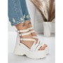 Sandale Dama cu Platforma 5WL9 WHITE | MEI