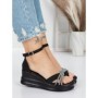 Sandale Dama cu Platforma 5LM3 BLACK | MEI