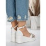 Sandale Dama cu Platforma 5LM3 WHITE | MEI