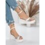 Sandale Dama cu Platforma 5LM3 WHITE | MEI