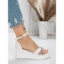 Sandale Dama cu Platforma 5LM3 WHITE | MEI