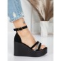 Sandale Dama cu Platforma 5SY15 BLACK | MEI