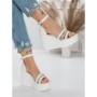 Sandale Dama cu Platforma 5SY15 WHITE | MEI